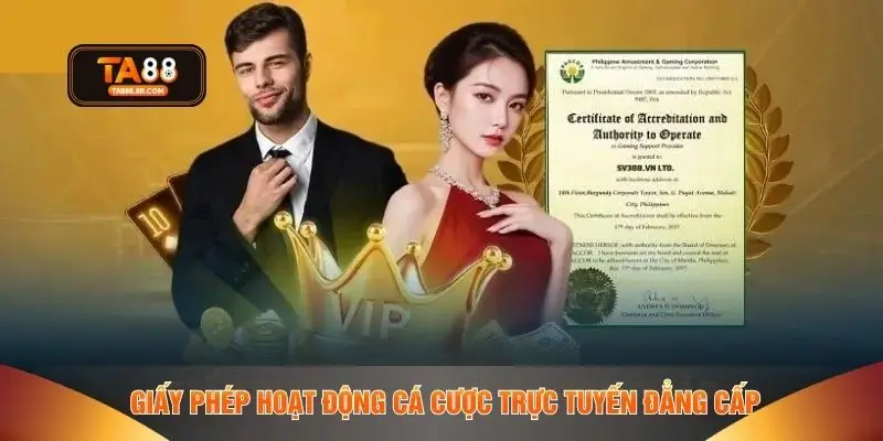 Giấy phép hoạt động cá cược trực tuyến đẳng cấp