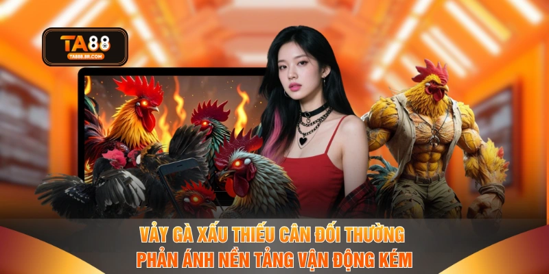 Vảy gà xấu thiếu cân đối thường phản ánh nền tảng vận động kém